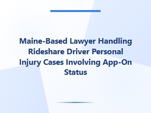 Maine Rideshare Injury Lawyer for App-on Accidents
